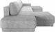 Миниатюра изображения товара Диван П-образный Олмеко Женева 2S2OPF левый (серый)