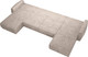 Миниатюра изображения товара Диван П-образный Олмеко Женева 2S2O2P (темный бежевый)