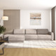 Миниатюра изображения товара Диван угловой Олмеко Женева 2SOPF левый (темный бежевый)