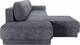 Миниатюра изображения товара Диван угловой Олмеко Женева 2SOPF левый (темно-серый)
