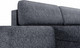 Миниатюра изображения товара Диван угловой Олмеко Женева 2SOPF левый (темно-серый)