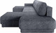 Миниатюра изображения товара Диван П-образный Олмеко Женева 2S2OPF правый (темно-серый)