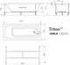 Миниатюра изображения товара Ванна акриловая Triton Ника 170х75 Люкс (с гидромассажем)