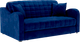 Миниатюра изображения товара Диван Mebel-Ars Аккордеон Барон №4 ППУ 180x200 (Vivaldi синий)