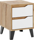 Миниатюра изображения товара Прикроватная тумба Eligard Eyva 2S (дуб вотан/белый)