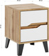 Миниатюра изображения товара Прикроватная тумба Eligard Eyva 2S (дуб вотан/белый)
