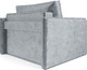 Миниатюра изображения товара Кресло-кровать Mebel-Ars Хайтон (велюр серый Plush OWV-11)