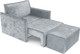 Миниатюра изображения товара Кресло-кровать Mebel-Ars Хайтон (велюр серый Plush OWV-11)