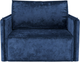 Миниатюра изображения товара Кресло-кровать Mebel-Ars Хайтон (велюр синий Plush OWV-21)