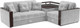 Миниатюра изображения товара Диван угловой Mebel-Ars Прага НПБ (Vivaldi светло-серый)