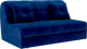 Миниатюра изображения товара Диван Mebel-Ars Аккордеон Барон №2 НПБ 140x200 (Vivaldi синий)