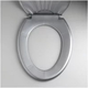 Миниатюра изображения товара Сиденье для унитаза Русспласт Ракушка / РП-812сереб (серебристый перламутр)
