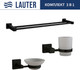 Миниатюра изображения товара Набор аксессуаров для ванной Lauter 21SH6062 + 21SH6052 + 21SH6022 (Matt Black, 3 предмета)