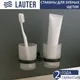 Миниатюра изображения товара Набор аксессуаров для ванной Lauter 21SH6082 + 21SH6172 (Matt Black, 2 предмета)
