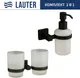Миниатюра изображения товара Набор аксессуаров для ванной Lauter 21SH6082 + 21SH6172 (Matt Black, 2 предмета)