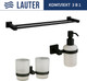 Миниатюра изображения товара Набор аксессуаров для ванной Lauter 21SH6082 + 21SH6172 + 21SH6022 (Matt Black, 3 предмета)