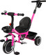 Миниатюра изображения товара Трехколесный велосипед с ручкой CosmoRide SXi-00PK (розовый)