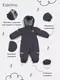 Миниатюра изображения товара Комбинезон прогулочный детский MOWbaby Eskimo 158/19-74 (графитовый, р.74)