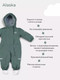 Миниатюра изображения товара Комбинезон прогулочный детский MOWbaby Alaska new 162/11-86 (зеленый, р.86)