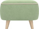 Миниатюра изображения товара Пуф Олмеко Лона (велюр Forward 651 олива/велюр Forward 910 крем)