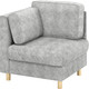 Миниатюра изображения товара Кресло мягкое Олмеко Шелдон (велюр Sierra 1 светло-серый)