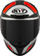 Миниатюра изображения товара Мотошлем KYT Tt-Revo Electron Y6TR0006.4 (M, серый матовый/красный)