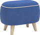 Миниатюра изображения товара Пуф Олмеко Лона (велюр Forward 785 нэви/велюр Forward 990 сильвер)