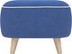 Миниатюра изображения товара Пуф Олмеко Лона (велюр Forward 785 нэви/велюр Forward 990 сильвер)