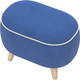 Миниатюра изображения товара Пуф Олмеко Лона (велюр Forward 785 нэви/велюр Forward 990 сильвер)