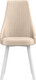 Миниатюра изображения товара Стул Олмеко Лион (велюр конфетти крем/белый)