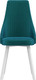 Миниатюра изображения товара Стул Олмеко Лион (велюр конфетти изумруд/белый)
