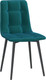 Миниатюра изображения товара Стул Олмеко Белла К (велюр конфетти изумруд/черный)
