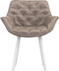 Миниатюра изображения товара Стул Олмеко Квинта (велюр конфетти мокко/белый)