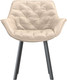 Миниатюра изображения товара Стул Олмеко Квинта (велюр конфетти крем/черный)