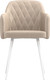 Миниатюра изображения товара Стул Олмеко Киото Т (велюр конфетти крем/белый)