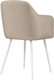 Миниатюра изображения товара Стул Олмеко Киото Т (велюр конфетти крем/белый)