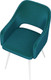 Миниатюра изображения товара Стул Олмеко Берта Т (велюр конфетти изумруд/белый)