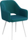 Миниатюра изображения товара Стул Олмеко Берта Т (велюр конфетти изумруд/белый)