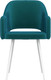 Миниатюра изображения товара Стул Олмеко Берта Т (велюр конфетти изумруд/белый)