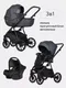 Миниатюра изображения товара Детская универсальная коляска Riko Montana X Ecco 3 В 1 Basic (графитовый)