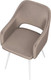 Миниатюра изображения товара Стул Олмеко Берта Т (велюр конфетти мокко/белый)