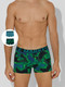 Миниатюра изображения товара Комплект мужских трусов Mark Formelle 411228-2 (р.94-104, разводы на черном/зеленый)