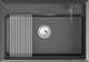 Миниатюра изображения товара Мойка кухонная GRANULA KS-7301i (шварц)