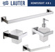 Миниатюра изображения товара Набор аксессуаров для ванной и туалета Lauter 21SH71061 + 21SH71091 + 21SH71071 + 21SH71011 (Chrome, 4 предмета)