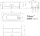 Миниатюра изображения товара Ванна акриловая Triton Оникс 180х75