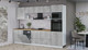 Миниатюра изображения товара Кухонный гарнитур Интерлиния Мила Лайт 3.0-ПМ1 (бетон/бетон/дуб бунратти)