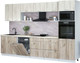 Миниатюра изображения товара Кухонный гарнитур Интерлиния Мила Лайт 3.2-ПМ1 (дуб белый/дуб серый/опал светлый)
