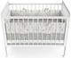 Миниатюра изображения товара Детская кроватка Атон Baby Master Ariel 04 колесо дерево (белая аляска)