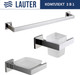Миниатюра изображения товара Набор аксессуаров для ванной Lauter 21SH71061 + 21SH71051 + 21SH71011 (Chrome, 3 предмета)