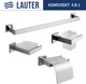 Миниатюра изображения товара Набор аксессуаров для ванной и туалета Lauter 21SH71061 + 21SH71051 + 21SH71101 + 21SH71011 (Chrome, 4 предмета)